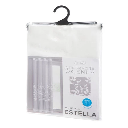 FIRANA GOTOWA ESTELLA 140 X 250 CM BIAŁY