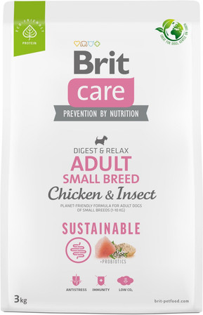 BRIT Care Dog Sustainable Adult Small Chicken Insect 3kg