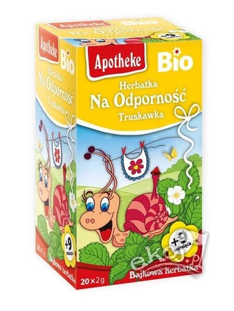 HERBATKA DLA DZIECI - NA ODPORNOŚĆ TRUSKAWKA BIO (20 x 2 g) 40 g - APOTHEKE