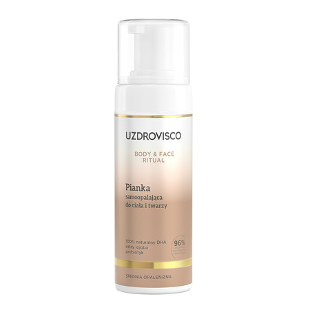 Uzdrovisco,Body & Face Ritual, Pianka samoopalająca do ciała i twarzy, 150 ml