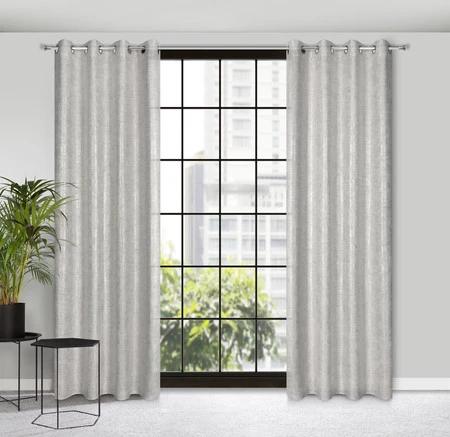 ZASŁONA GOTOWA BLANKA 140 X 250 CM SREBRNY