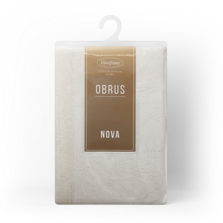 OBRUS LENA 145 X 280 CM KREMOWY