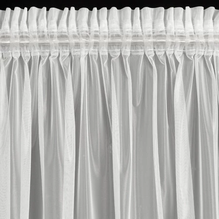 FIRANA GOTOWA LARISA NA TAŚMIE 140 X 270 CM BIAŁY