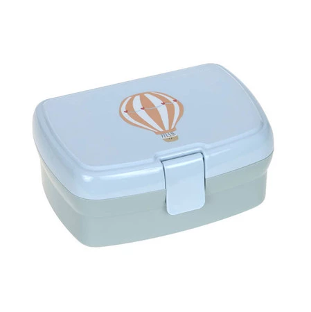 Lassig Zestaw śniadaniowy na lunch Lunchbox + Tritanowa butelka - bidon 460 ml Tiny Drivers Balon