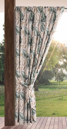 Zasłona gotowa Garden 7 na Taśmie 155 x 200 cm, Beżowy