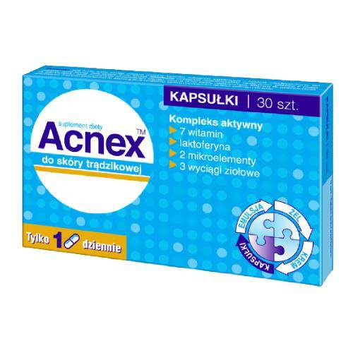 ACNEX - oczyszczanie skóry trądzikowej 30 kaps.