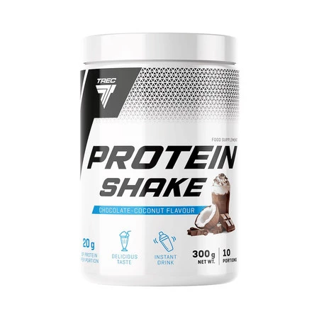 TREC PROTEIN SHAKE odżywka białkowa koncentrat WPC 300g smak czekolada - kokos
