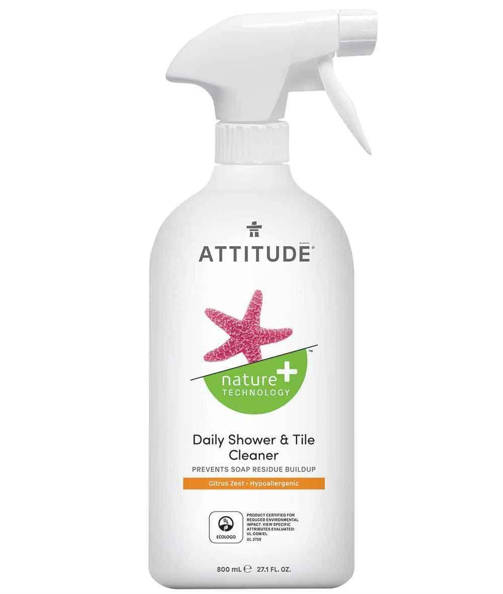 Attitude − Skórka Cytrynowa, płyn do czyszczenia prysznica − 800 ml
