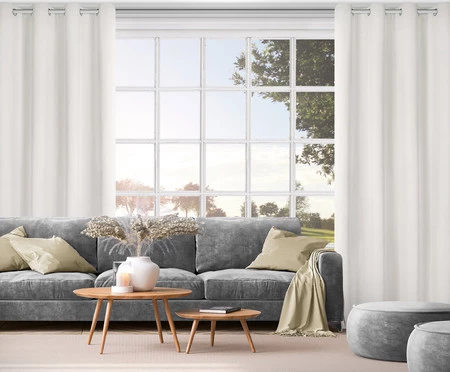 Zasłona gotowa Nita 140 x 250 cm, Kremowy