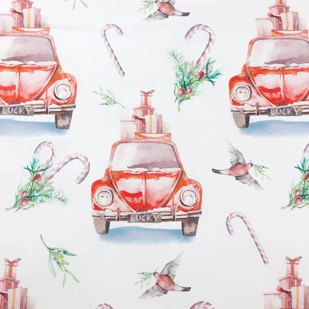 Komplet pościeli świątecznej Candy, 220 x 200 cm, Biały