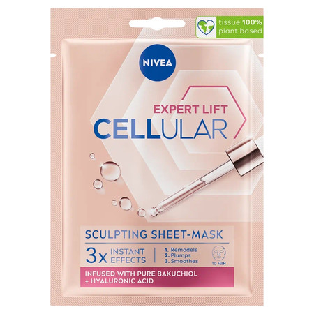 Nivea Cellular Expert Lift Chłodząco-Modelująca Maska w Płachcie 1 szt.