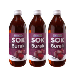 Zestaw: 3x SOK Z BURAKA 500 ml - NATURAVENA