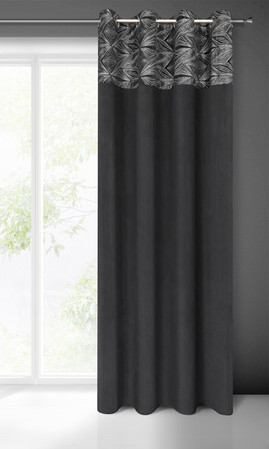 ZASŁONA GOTOWA ARIANA 140 X 250 CM CZARNY