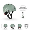 SCOOTANDRIDE Kask XXS-S dla dzieci 1-5 lat Green Lines