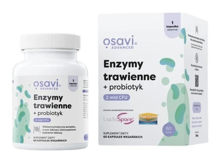 Osavi Enzymy trawienne + probiotyk - 60 kaps.