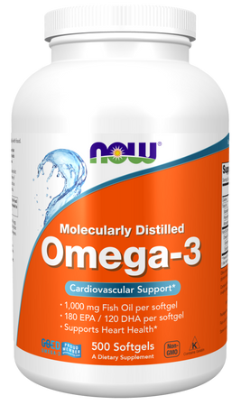 Now Foods OMEGA-3 1000 mg kwasy tłuszczowe EPA i DHA 500 kaps.
