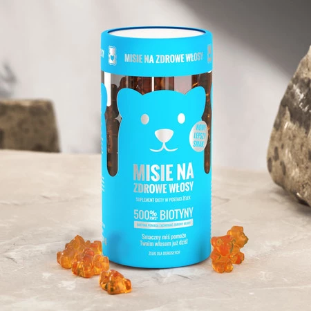 Noble Health Misie na zdrowe włosy w postaci żelek 300g