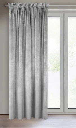 ZASŁONA GOTOWA VILLA NA TAŚMIE 140 X 270 CM STALOWY