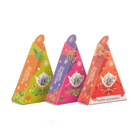 English Tea Shop, Prezentowy zestaw herbat BIO, Holiday Super Goodness, 3 smaki, 12 piramidek