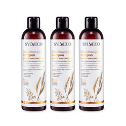 Zestaw: 3x Sylveco - Odbudowujący szampon pszeniczno-owsiany - 300 ml