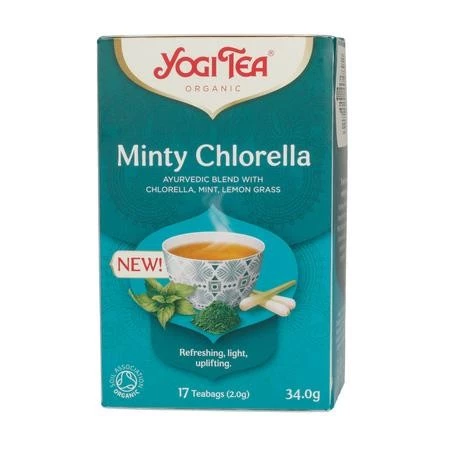 HERBATKA MIĘTOWA Z CHLORELLĄ (MINTY CHLORELLA) BIO (17 x 2 g) 34 g - YOGI TEA