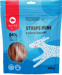 Maced Strips Mini Paski z Piersi Kaczki - przysmaki dla psa -  500g