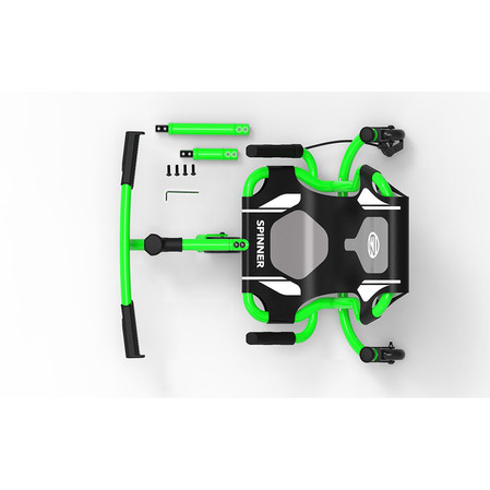 EzyRoller Spinner X Pojazd gokart napędzany nogami z funkcją 360° 4-12 lat Green
