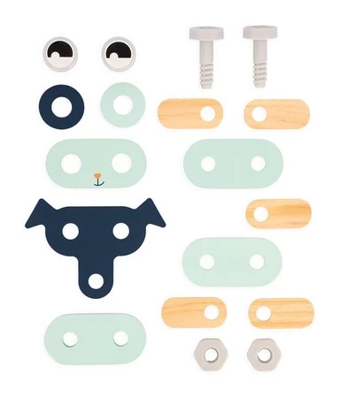 Janod Drewniane zwierzątka do składania Brico'Kids 3+