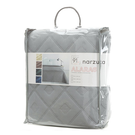 Narzuta D91 Alara6 200 x 220 cm, Srebrny