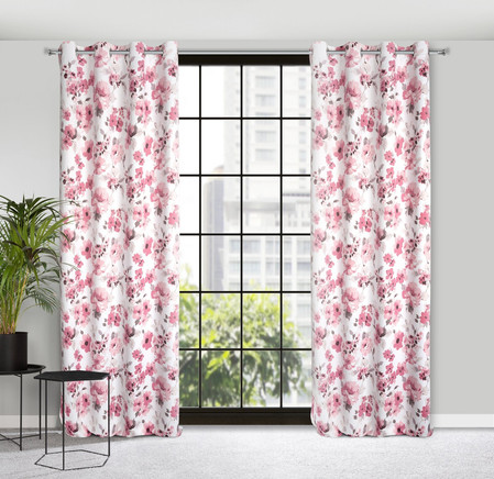 ZASŁONA GOTOWA CAREN 140 X 250 CM BIAŁY