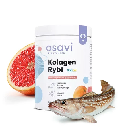 Osavi Kolagen Rybi z Dzikiego Dorsza 360 g, smak grejpfrut