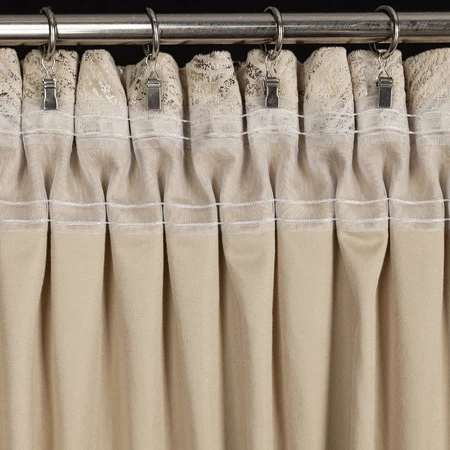 ZASŁONA GOTOWA TULIA NA TAŚMIE 135 X 270 CM BEŻOWY