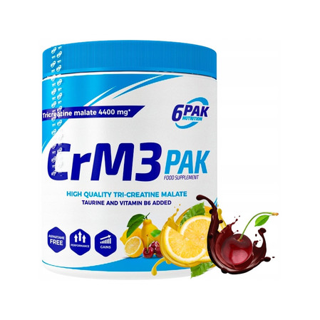 6PAK CrM3 PAK Kreatyna 500g smak Wiśnia Cytryna