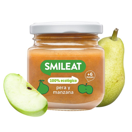 Smileat, BIO Deser z gruszkami i jabłkami 6m+, 130g