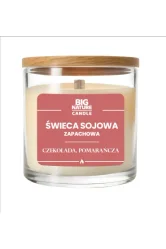 Big Nature Świeca sojowa o zap. Czekolada i Pomarańcza 155g