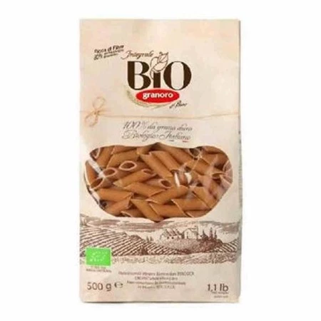 Granoro − Makaron penne rigate pełnoziarnisty BIO − 500 g