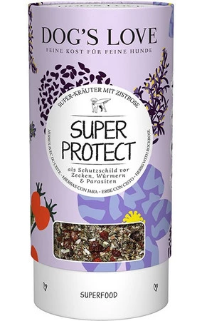 DOG'S LOVE Super Protect - zioła dla psa z czystkiem dla ochrony przed kleszczami (90g)