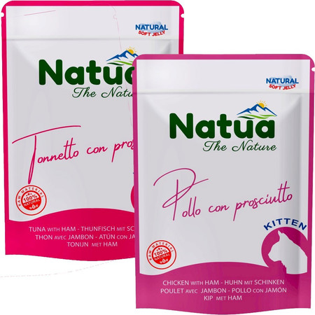 NATUA The Nature Kitten Tuńczyk Szynka Saszetka 70g