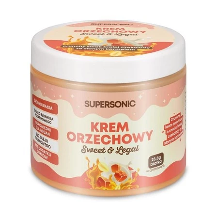 Supersonic Krem orzechowy słony karmel 160 g