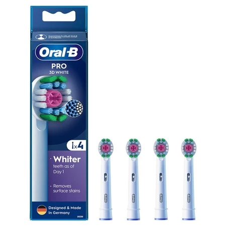 ORAL-B BRAUN KOŃCÓWKI EB18-4 3D WHITE 