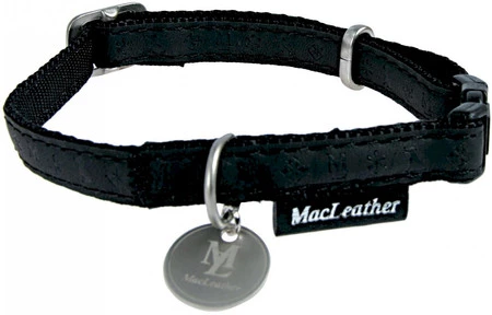 ZOLUX Obroża regulowana Mac Leather Czarna 20mm