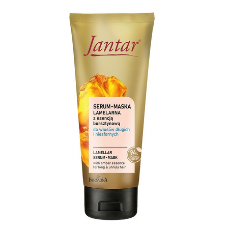 Jantar serum-maska lamelarna z esencją bursztynową do włosów długich i niesfornych 100ml