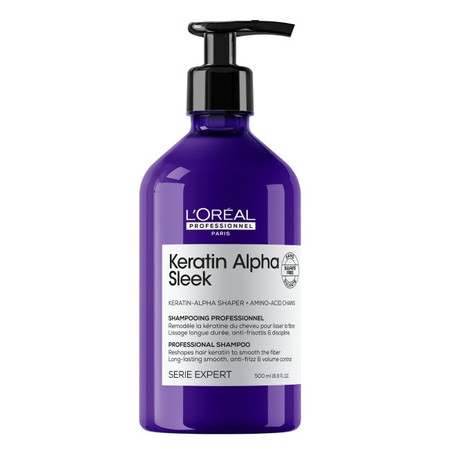 Serie Expert Keratin Alpha Sleek szampon wygładzający 500ml