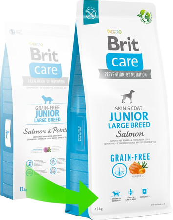 BRIT Care Dog Grain Free Junior Large Breed Salmon 1kg