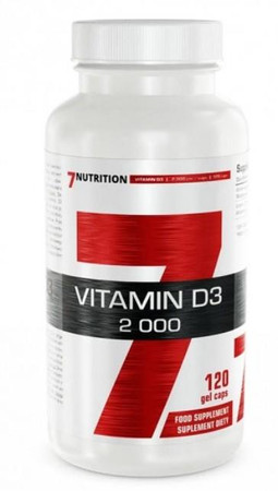 7NUTRITION VITAMIN D3 2000 IU Witamina D3 120 kaps.