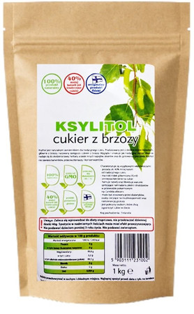 Ksylitol Fiński  cukier z brzozy 1 kg