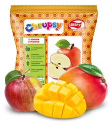 Crispy Natural − Chipsy z jabłka z sokiem z mango − 18 g