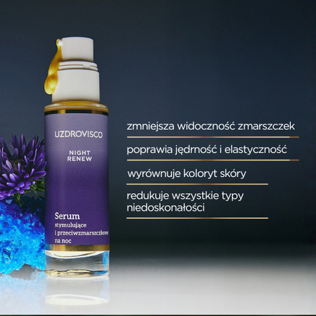 Uzdrovisco NIGHT RENEW Serum stymulujące i przeciwzmarszczkowe na noc 30ml
