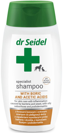 DR SEIDEL Szampon z kwasami borowym i octowym 220ml