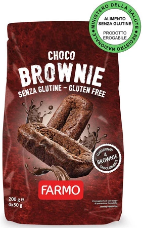 Farmo Ciasteczka brownie czekoladowe BEZGL. 200 g